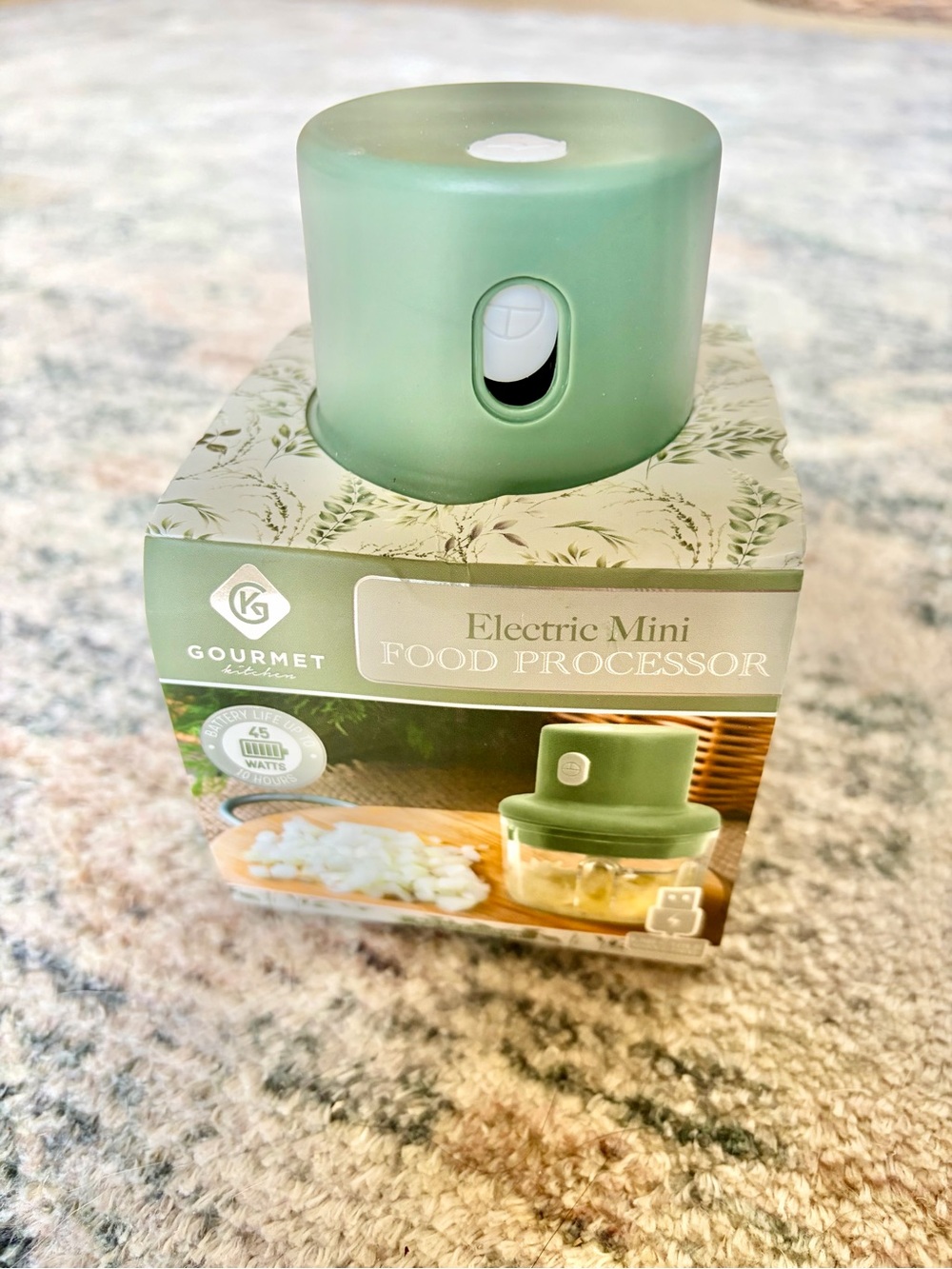 Gourmet Electric Mini Food Processor - Olive Green